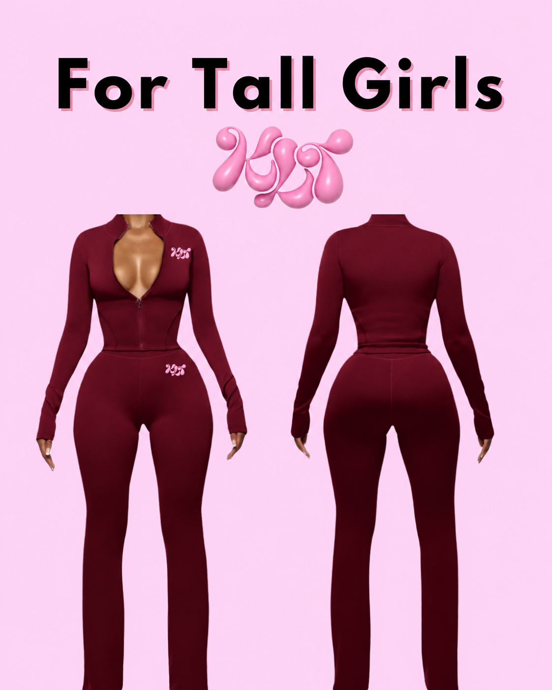 Burgundy Pants Set